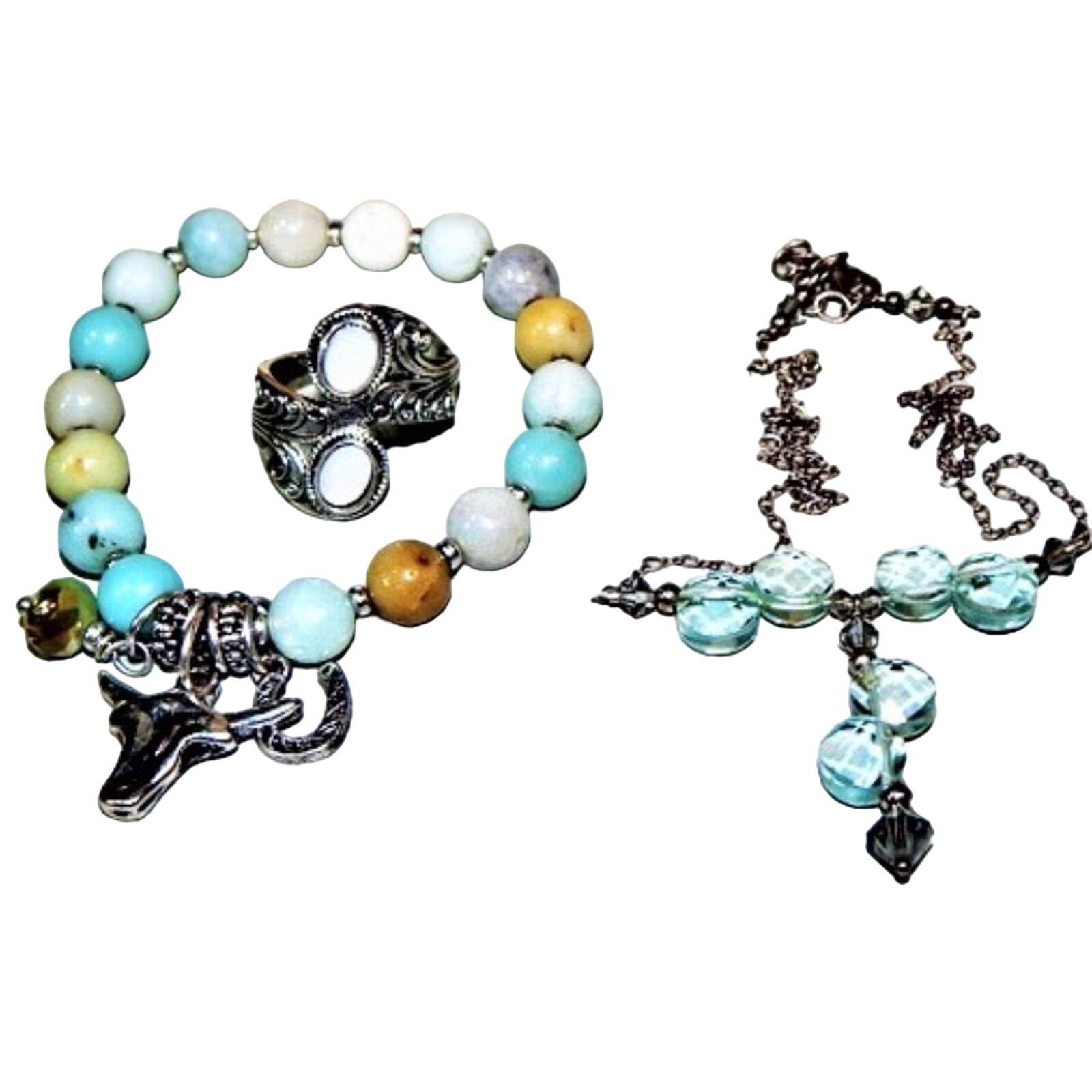Sweet & Sassy Boho Ring Bracelet & Necklace Set